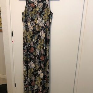 LOFT Outlet Floral Sleeveless Maxi Sundress